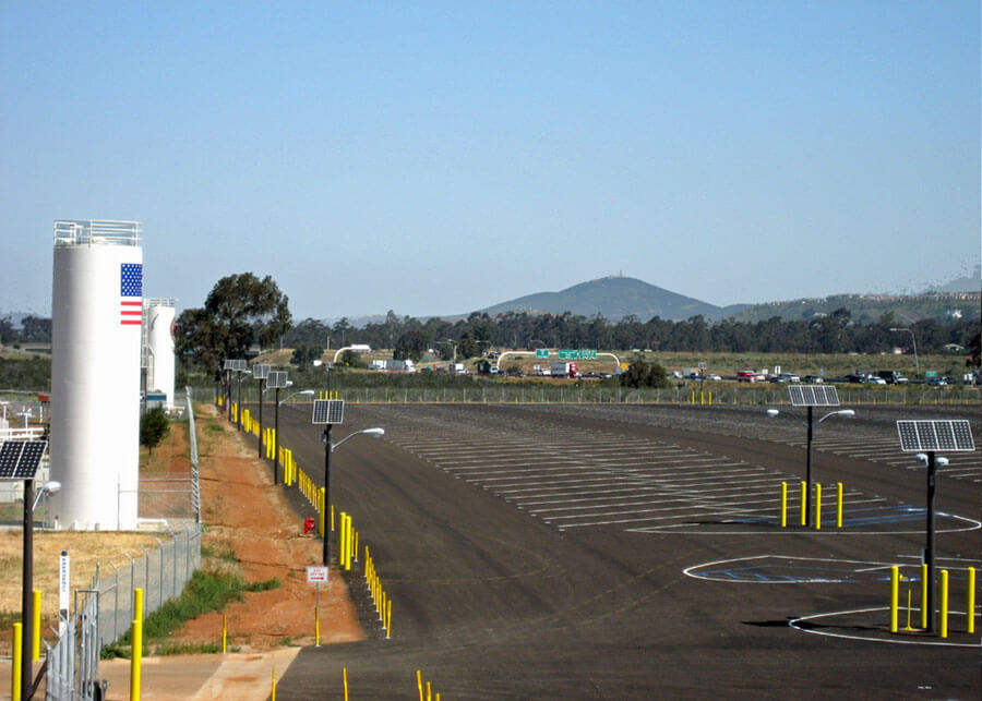 MCAS Miramar RV Storage Parking Lot Solar Lighting