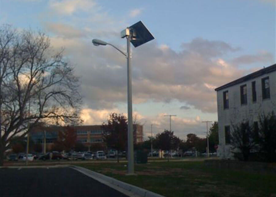 VA Temple TX Street Solar Lighting