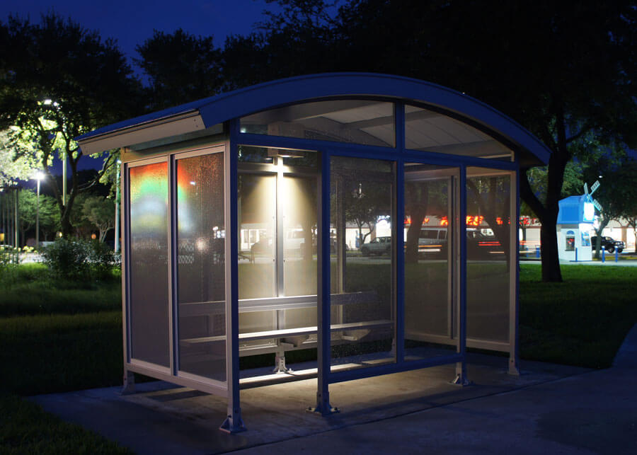 Martin County Bus Shelter Solar Lighting System