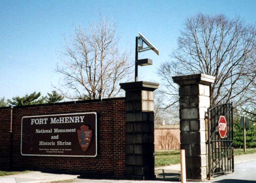 Fort McHenry External Sign Solar Lighting