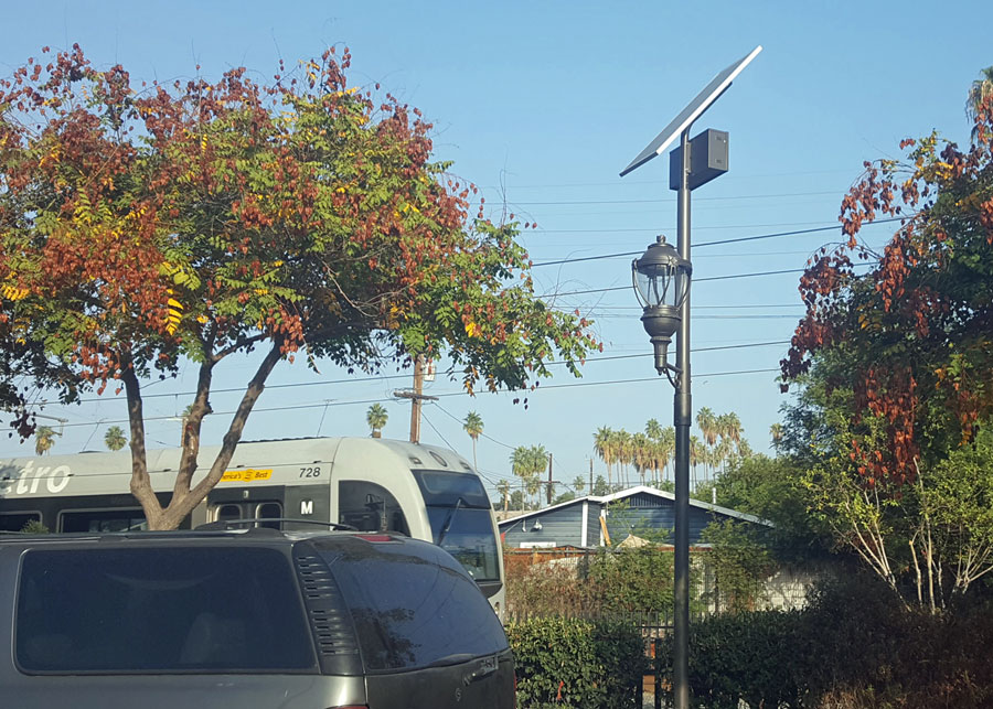 LA Metro Street Solar Lighting