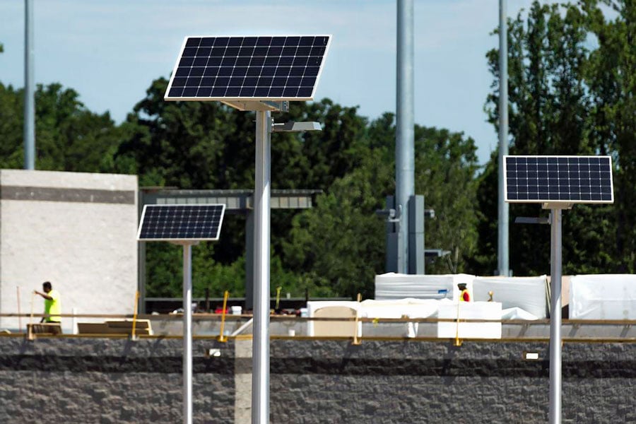 Fredericksburg Baseball Solar Parking Lot Lighting