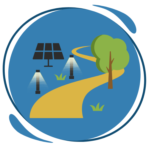 Solar Pathway Lighting Icon