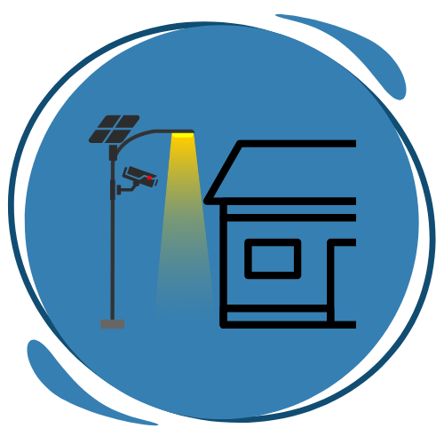 Solar Security Lighting Icon