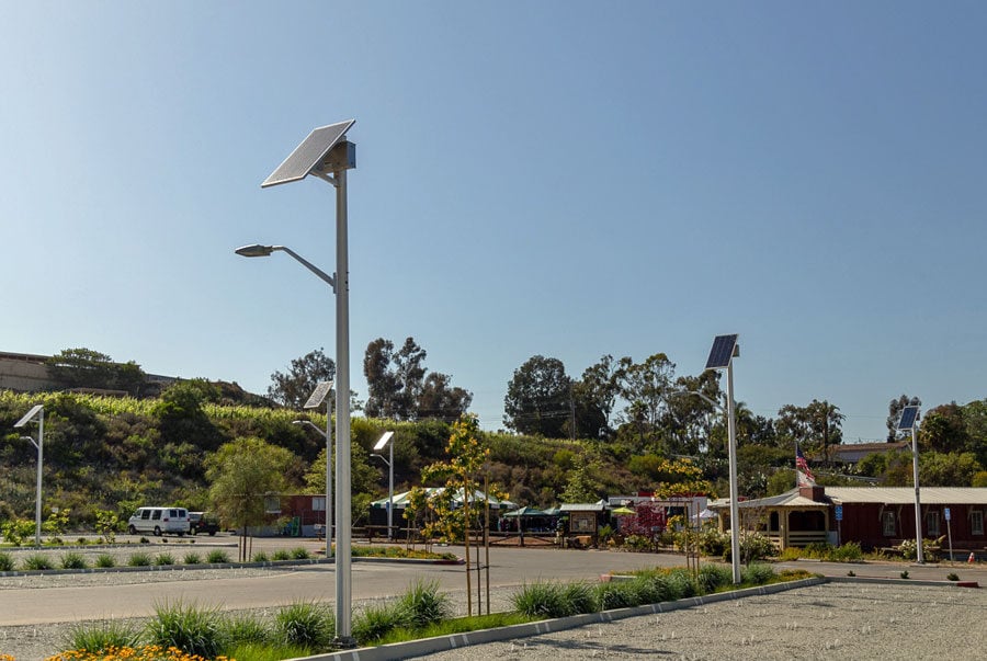 Botanical Garden Parking Lot Solar Lighting