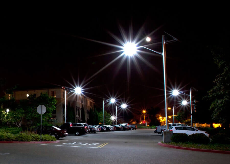 Solar Parking Lot Lighting Systems for Data Centers