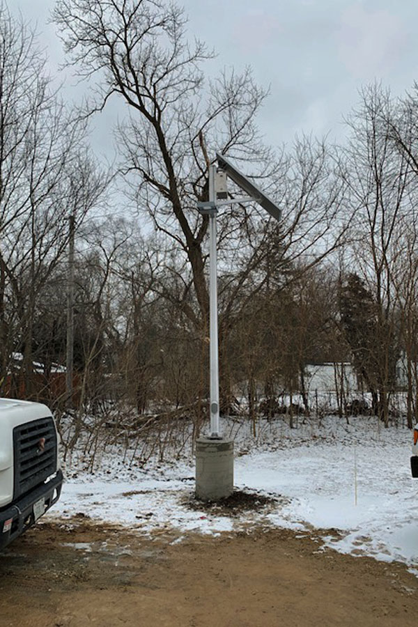 Wonderlake Vet Clinic Parking Lot Solar Lighting