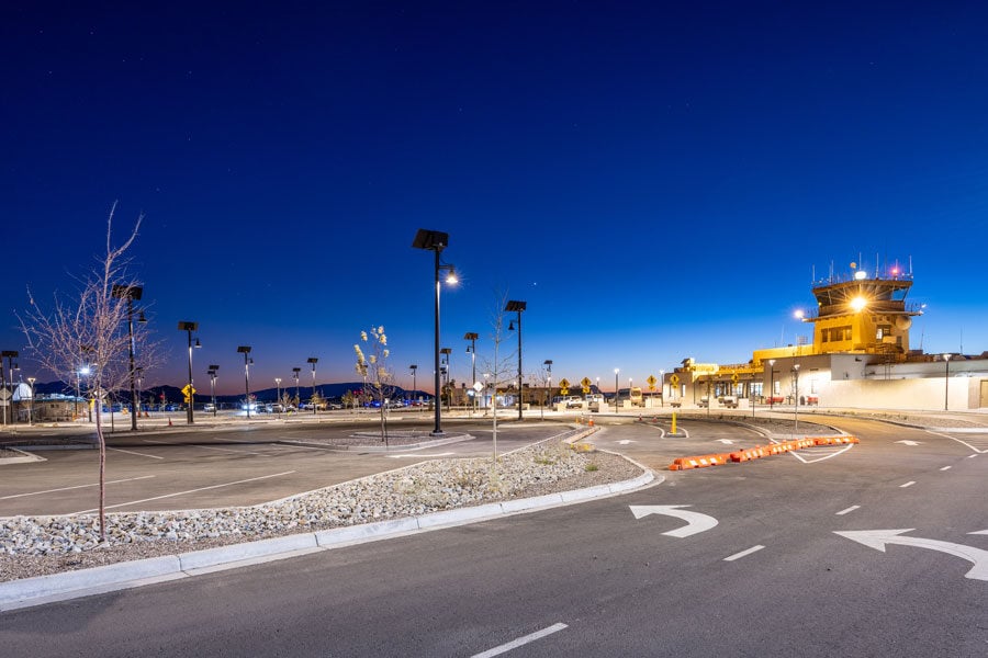 Santa Fe Airport Lighting Parking Lot Solar Lighting Systems