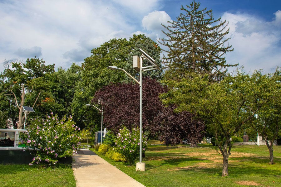 Passaic Skating Rink Pathway Solar Lighting